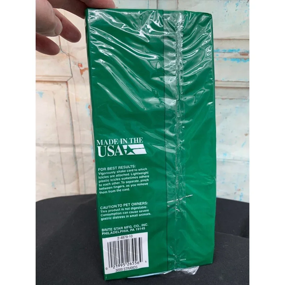 Vintage Bright Star Icicles (Tinsile) 7 Boxes Total of 16000 Stands
